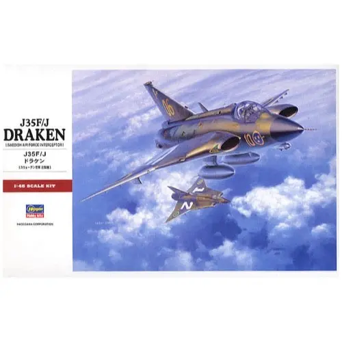 Hasegawa 07241 1/48 J35f/J Draken Swedish Airforce Interceptor 1