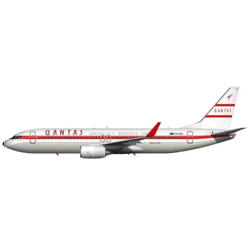 Hasegawa 10737Au 1/200 Ana B737-800 Qantas Retro Roo Ii Decals 1
