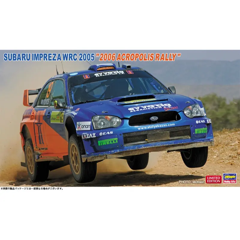 Hasegawa 20774 1/24 Subaru Impreza Wrc 2005 2006 Acropolis Rally 1
