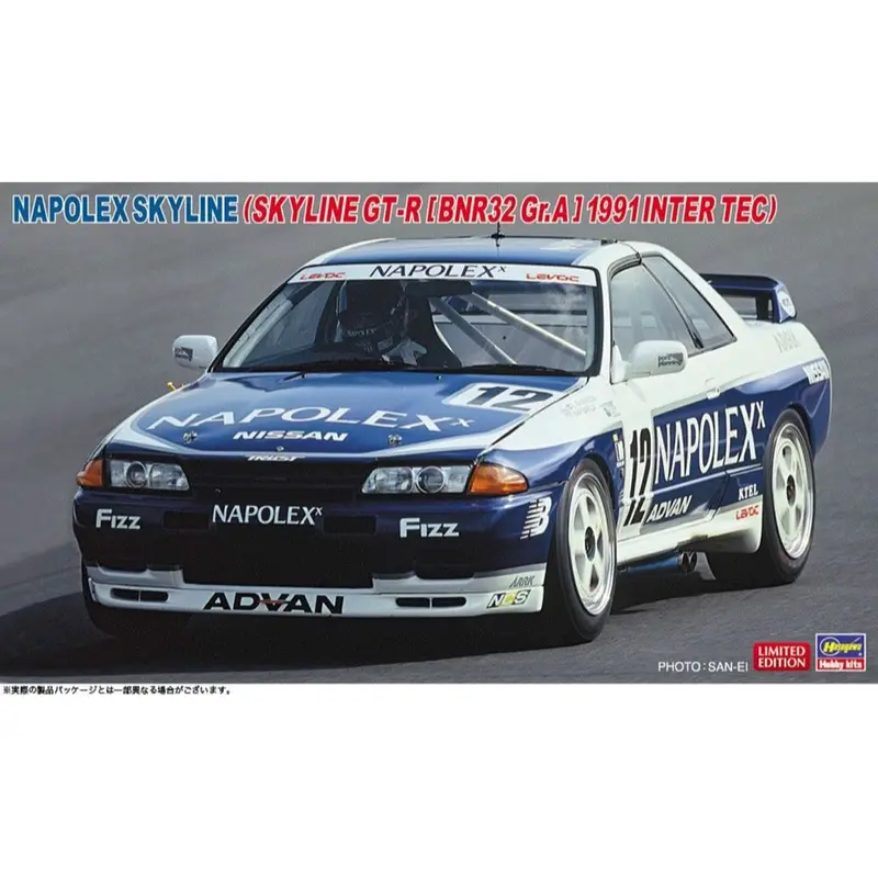 Hasegawa 20780 1/24 Napolex Skyline Skyline Gt-R Bnr32 Gr.A 1991 Inter Tec 1