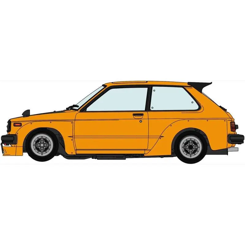 Hasegawa 20819 1/24 Toyota Starlet Kp61 S 3-Door Middle Version 1980 Custom Version 1
