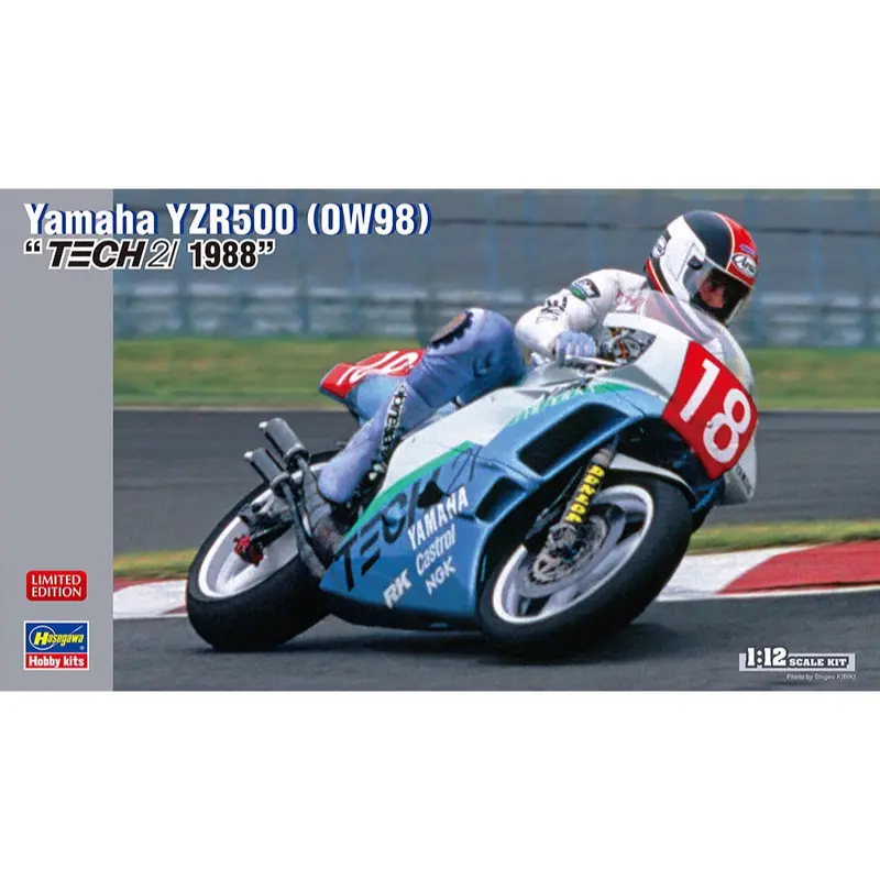 Hasegawa 21762 1/12 Yamaha Yzr500 0W98 Tech21 1988 1