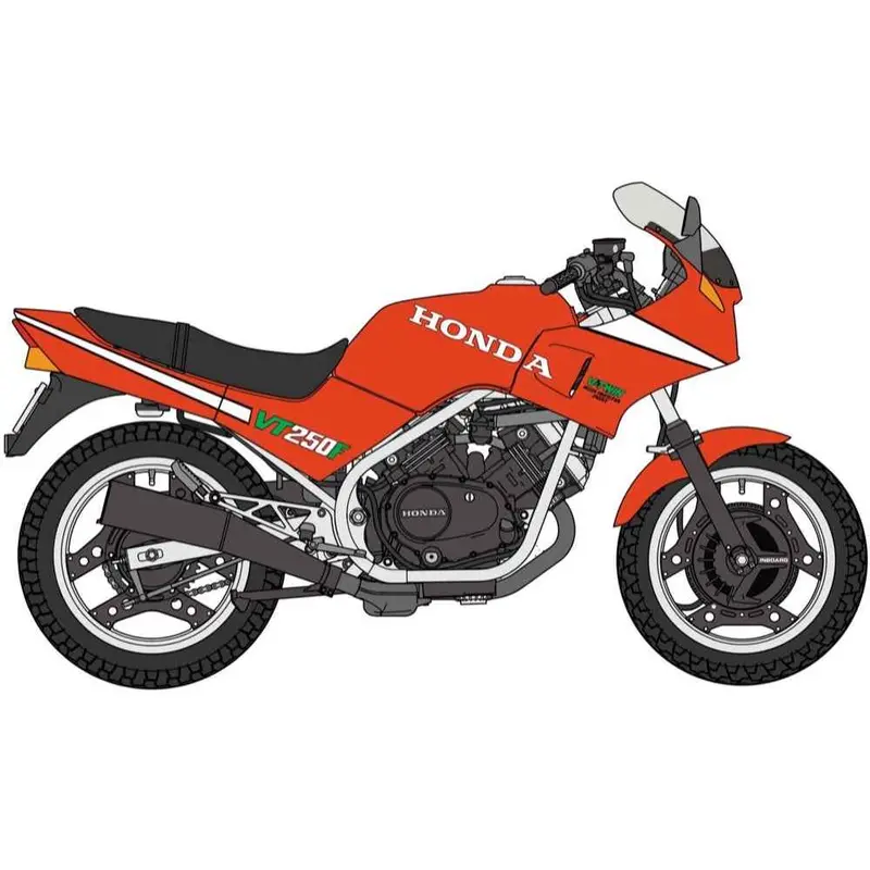 Hasegawa 21780 1/12 Honda Vt250f Mc08 1984 Red Color 1