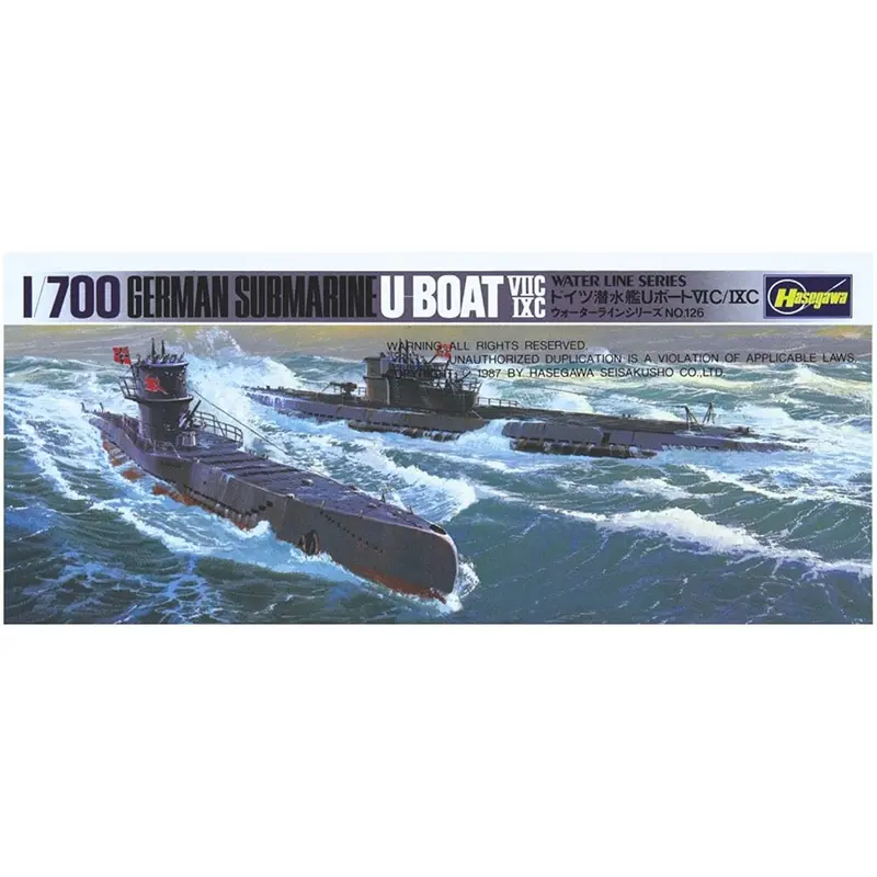 Hasegawa 49901 1/700 Submarine U Boat 7C/9C 1