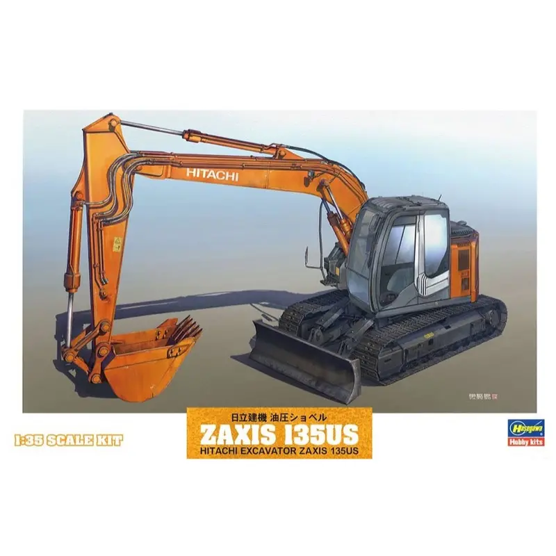 Hasegawa 66001 1/35 Hitachi Excavator Zaxis 135Us 1