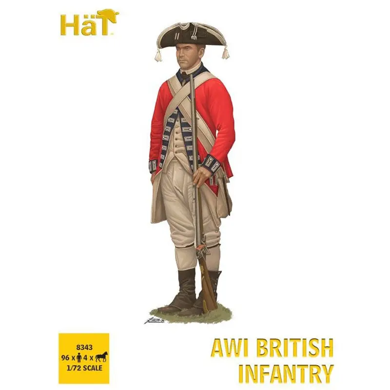 Hat 8343 1/72 American War Of Independence British Infantry 1