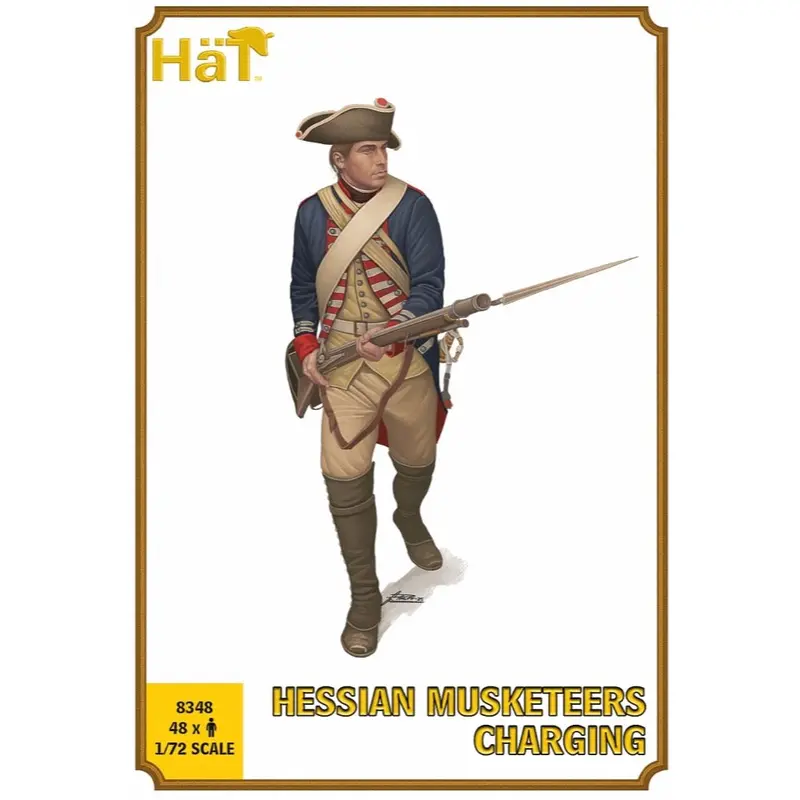 Hat 8348 1/72 Hessian Musketeers Charging American War Of Independence 1