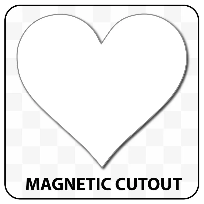 Heart Shaped Blank Magnet 2