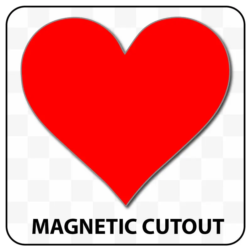 Heart Shaped Blank Magnet 3