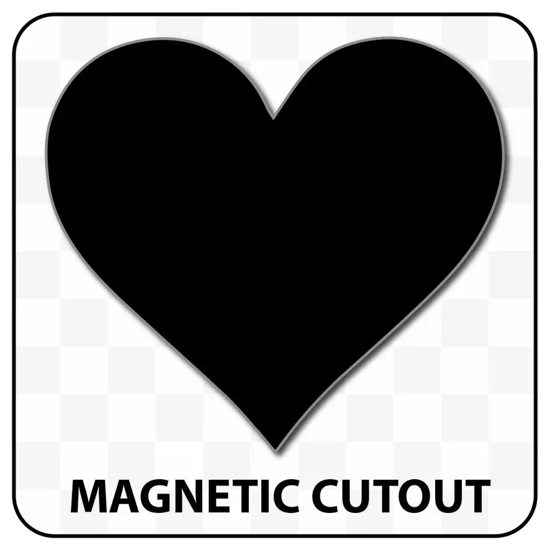 Heart Shaped Blank Magnet 3