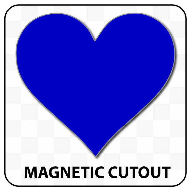 Heart Shaped Blank Magnet 4
