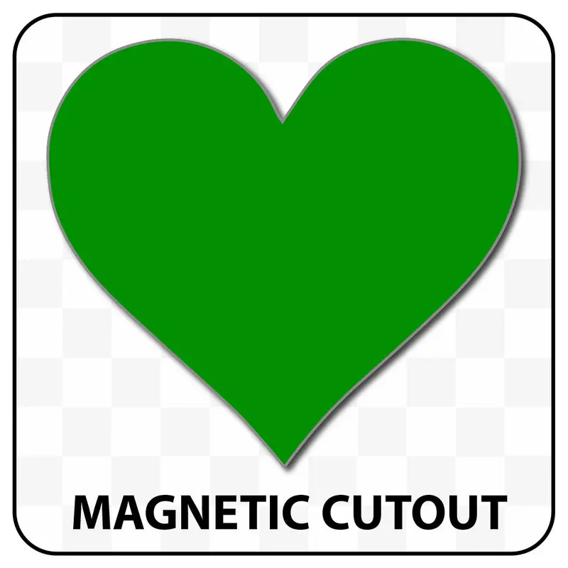 Heart Shaped Blank Magnet 6