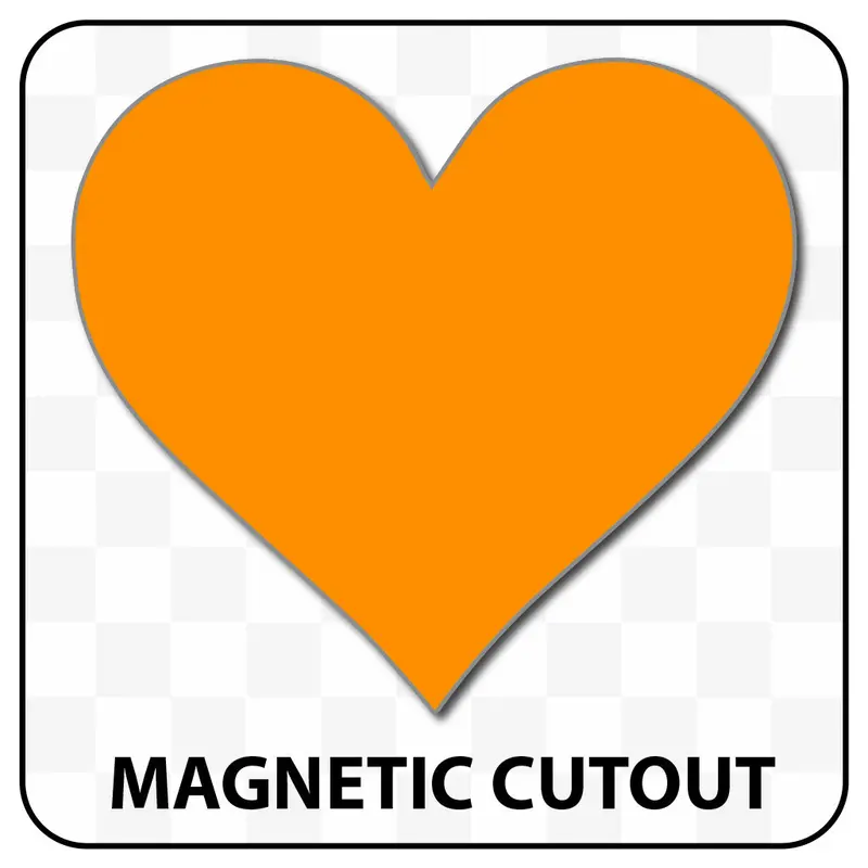 Heart Shaped Blank Magnet 7