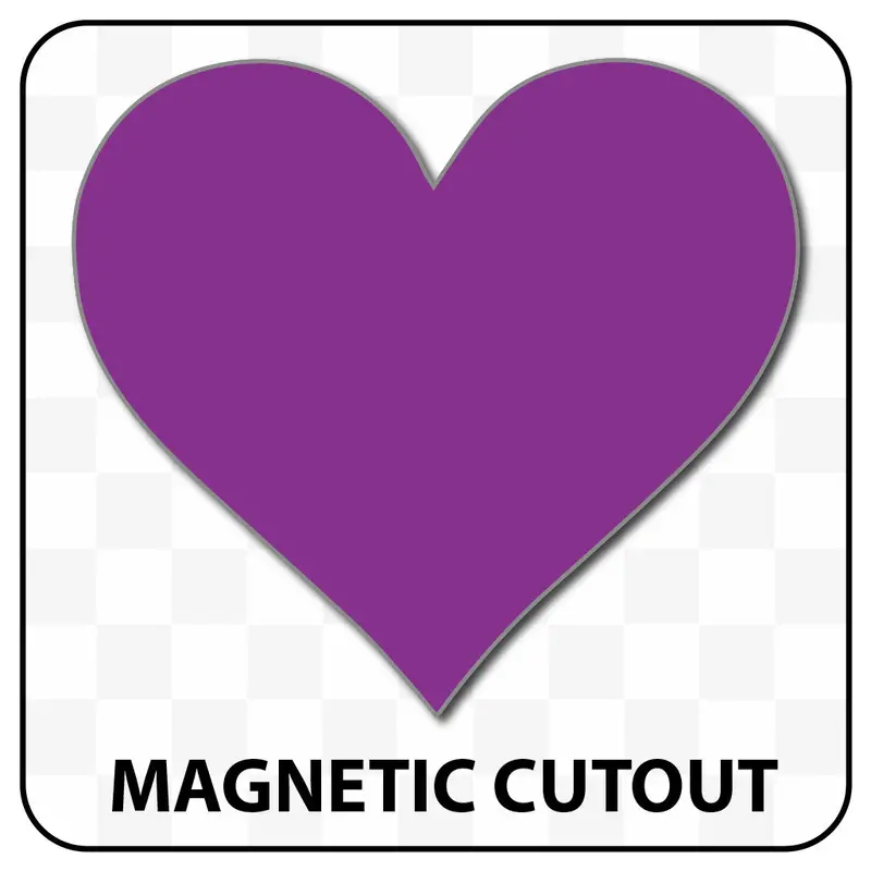 Heart Shaped Blank Magnet 8