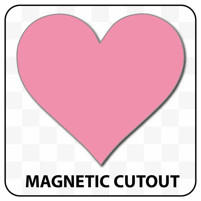 Heart Shaped Blank Magnet 9