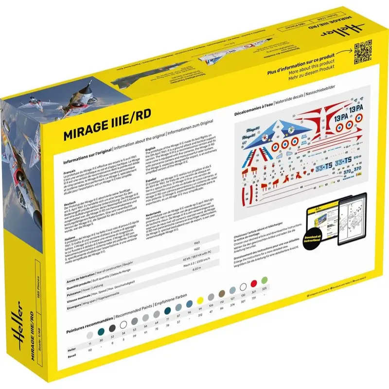 Heller Hll35422 1/48 Mirage Iiie/Rd Starter Kit 2