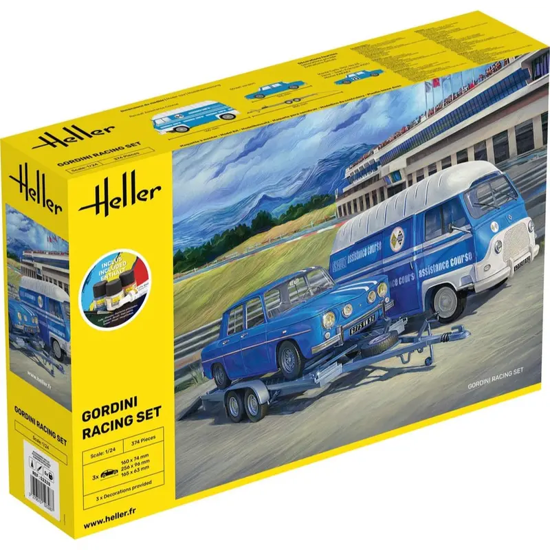 Heller Hll52328 1/24 Gordini Racing Set Starter Kit 1