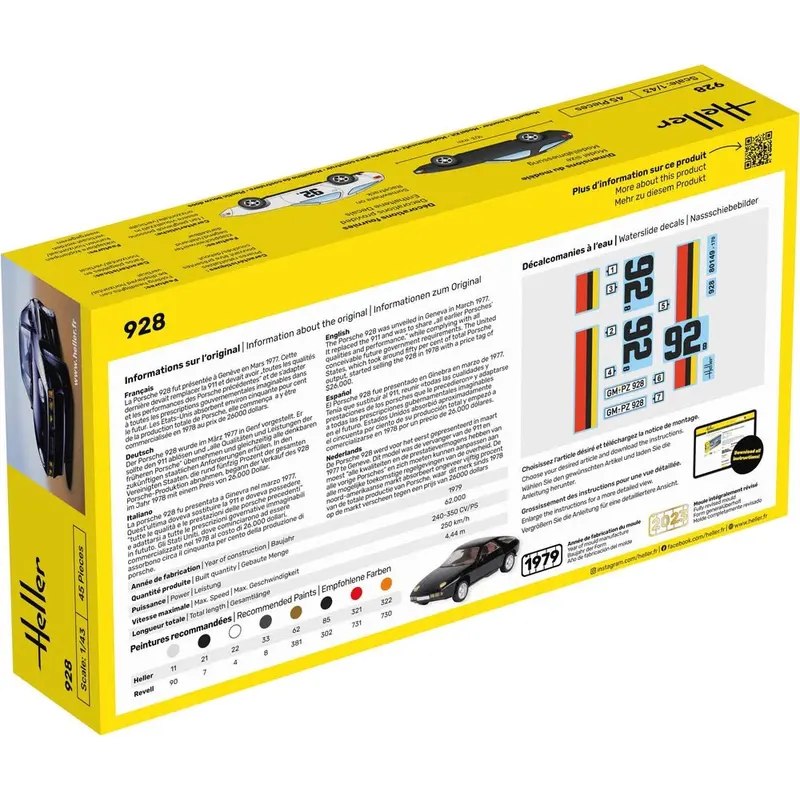 Heller Hll56149 1/43 Porsche 928 Starter Kit 2