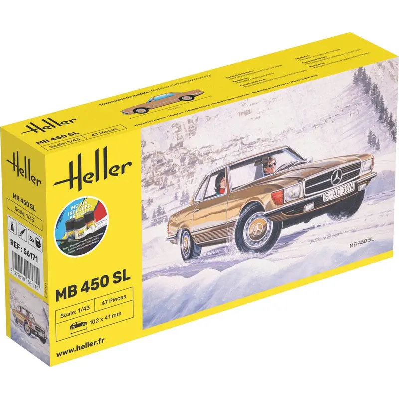 Heller Hll56171 1/43 Mercedes-Benz 450Sl Starter Kit 1