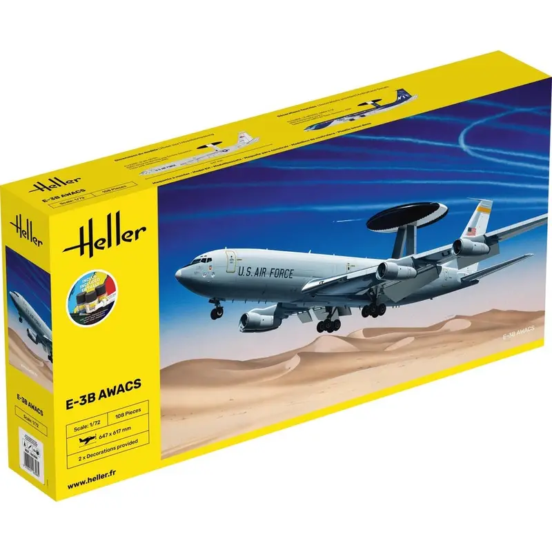 Heller Hll56308 1/72 E-3B Awacs Starter Kit 1