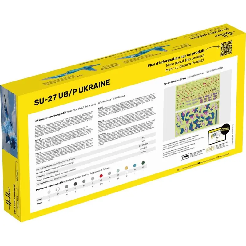 Heller Hll56371 1/72 Su-27 Ub/P Ukraine Af Starter Kit 2