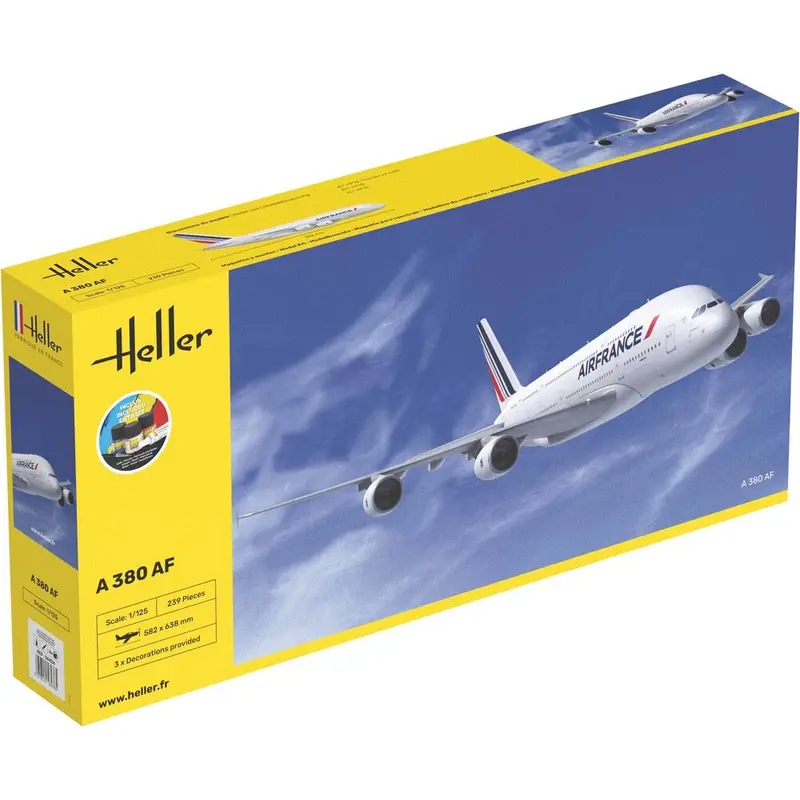 Heller Hll56436 1/125 A380 Air France Starter Kit 1