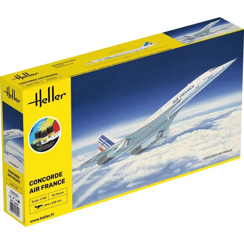 Heller Hll56445 1/125 Concorde Starter Kit 1