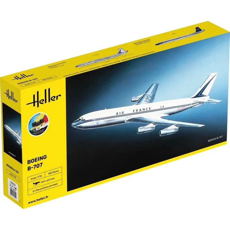 Heller Hll56452 1/72 B707 Air France Starter Kit 1