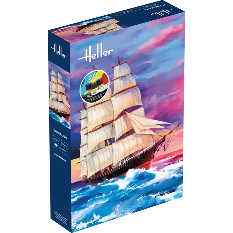 Heller Hll56830 1/200 Flying Cloud Starter Kit 1