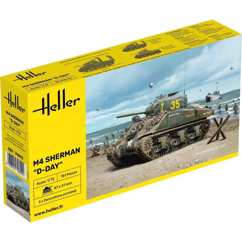Heller Hll79892 1/72 M4 Sherman D-Day 1