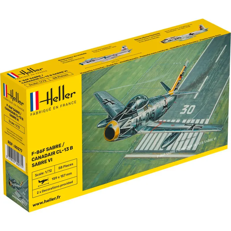 Heller Hll80277 1/72 F-86F Sabre / Canadair Cl-13 B Sabre Vi 1