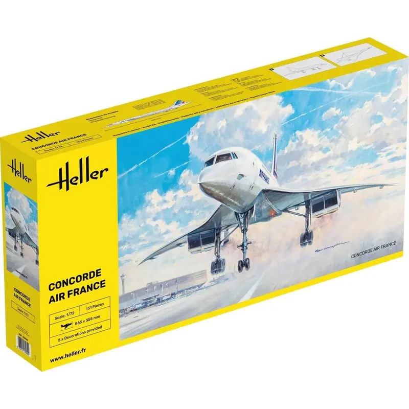 Heller Hll80469 1/72 Concorde Air France 1