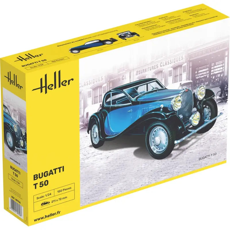Heller Hll80706 1/24 Bugatti T 50 1