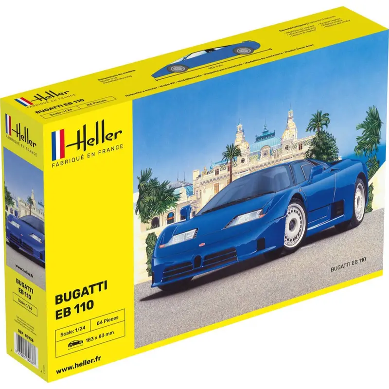 Heller Hll80738 1/24 Bugatti Eb 110 1