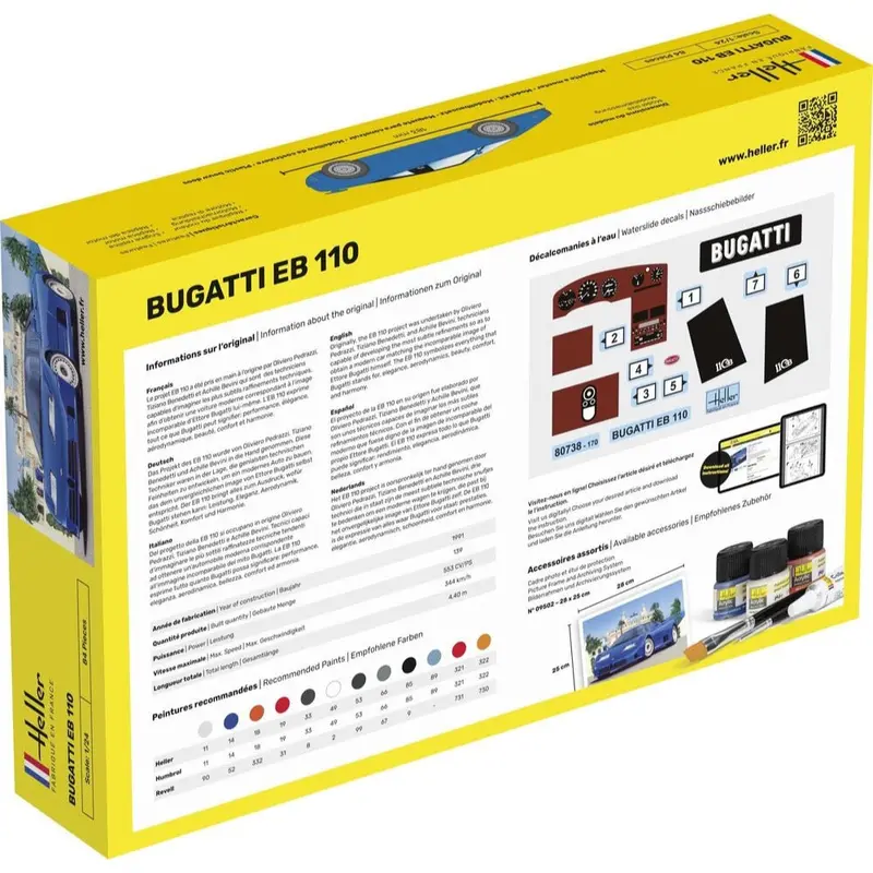 Heller Hll80738 1/24 Bugatti Eb 110 2