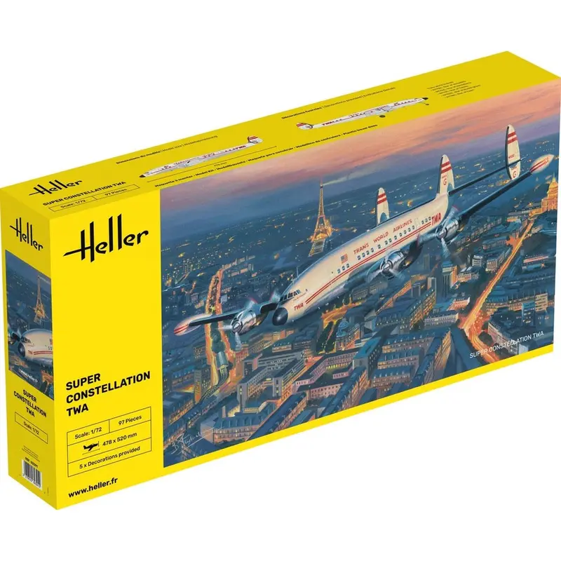 Heller Hll82391 1/72 Lockheed Super Constellation Twa 1