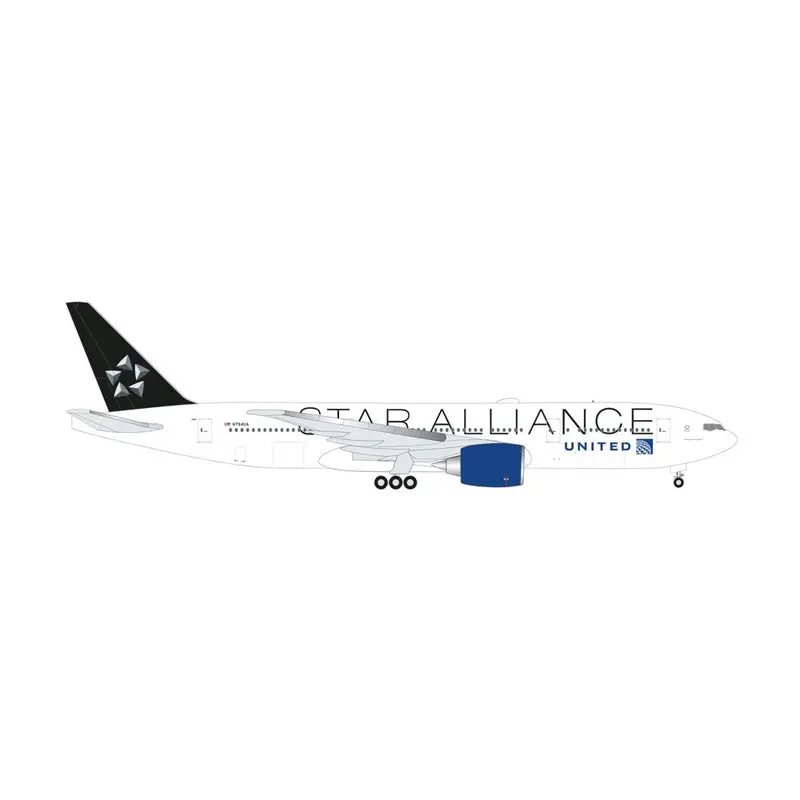 Herpa 538589 1/500 United Airlines Boeing 777-200 Star Alliance 1