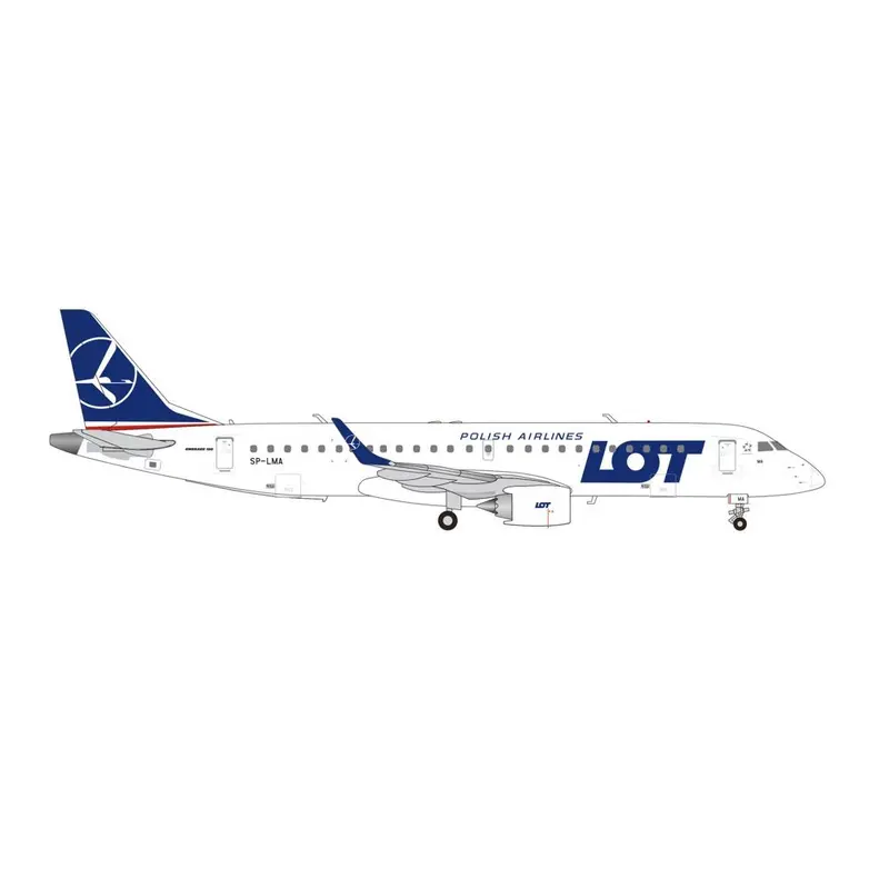 Herpa 573818 1/200 Lot Polish Airlines Embraer E190 1