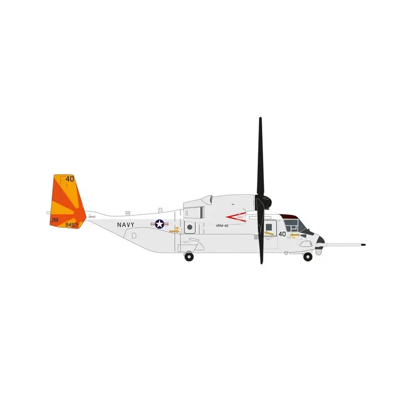 Herpa 573962 1/200 Bell Boeing Cmv-22B Osprey Vrm-40 Mighty Bisons 1