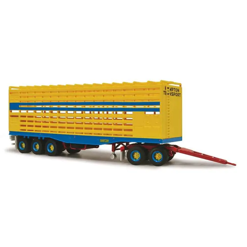 Highway Replicas 12961 1/64 Hampton Livestock Trailer & Dolly 1