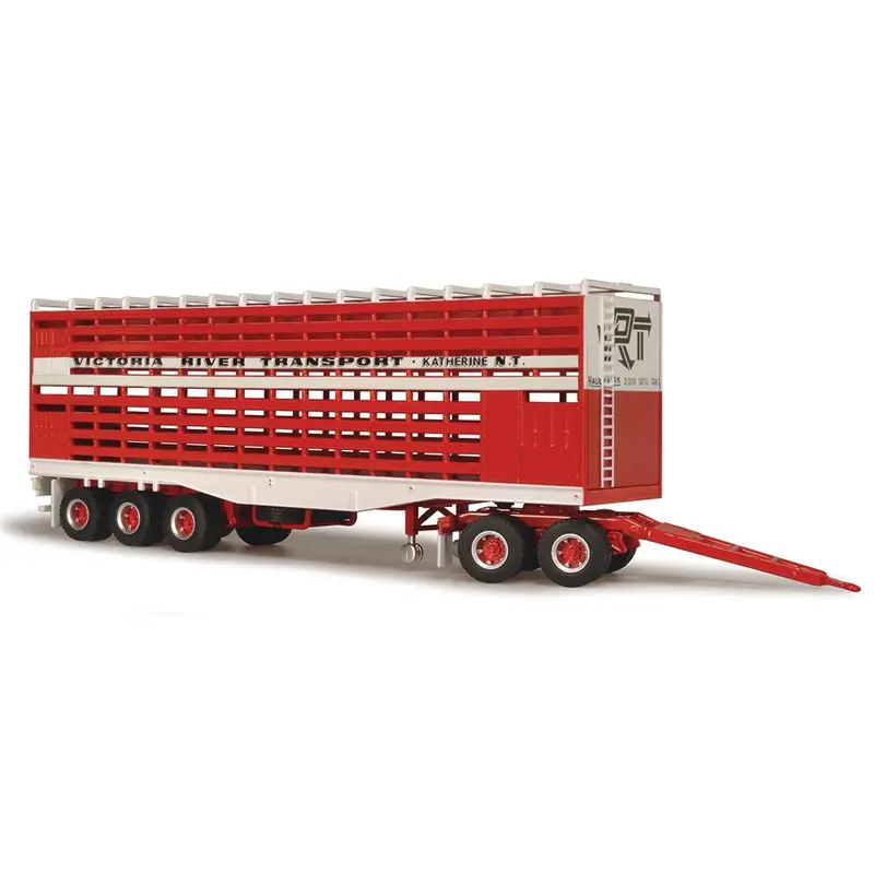 Highway Replicas 12967 1/64 Livestock Trailer With Dolly Victoria River Transport 1