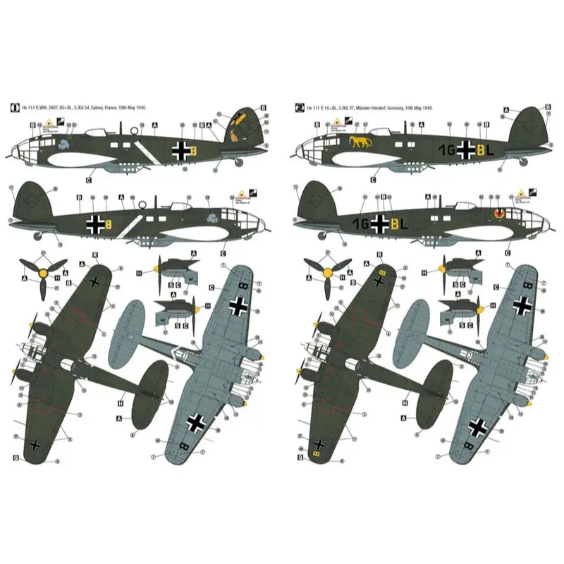 Hobby 2000 H2k72077 1/72 Heinkel He 111 P Western Campaign 1940 2