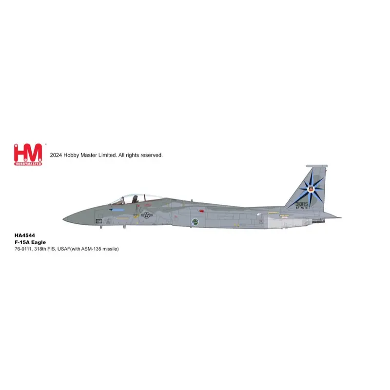 Hobby Master 4544 1/72 F-15A Eagle 76-0111, 318Th Fis, Usaf With Asm-135 Missile 1