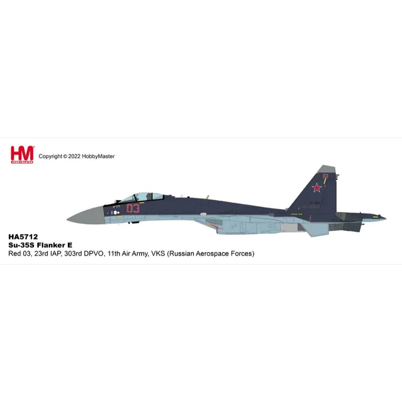 Hobby Master 5712 1/72 Su-35S Flanker E Red 03/Rf-95242, 23Rd Iap, 303Rd Dpvo, 11Th Air Army, Vks 1