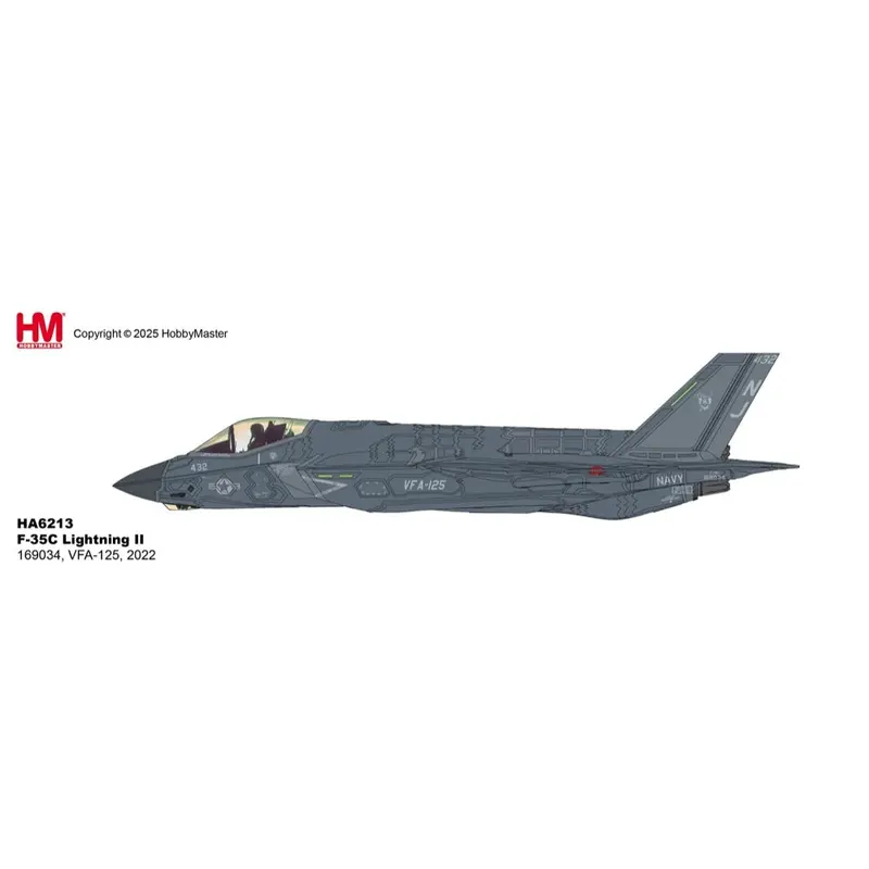 Hobby Master 6213 1/72 F-35C Lightning Ii 169034 Vfa-125 2022 1