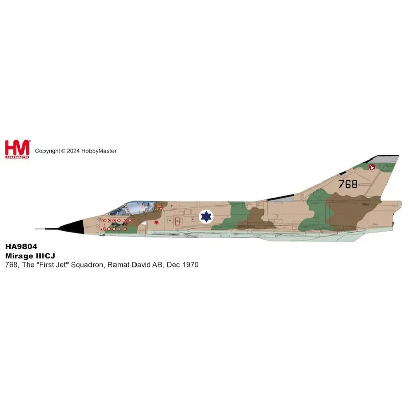 Hobby Master 9804 1/72 Mirage Iiicj 768, The "First Jet" Squadron, Ramat David Ab, Dec 1970 1