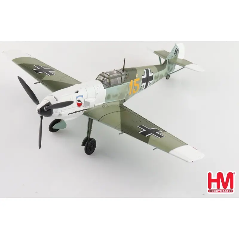 Hobbymaster 8723 1/48 Bf 109E-3 "Karl Wolff" Yellow 15, Iii/Jg 52, France, August 1940 1