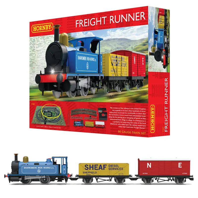 Hornby R1286m Oo Freight Runner Model Train Set 1