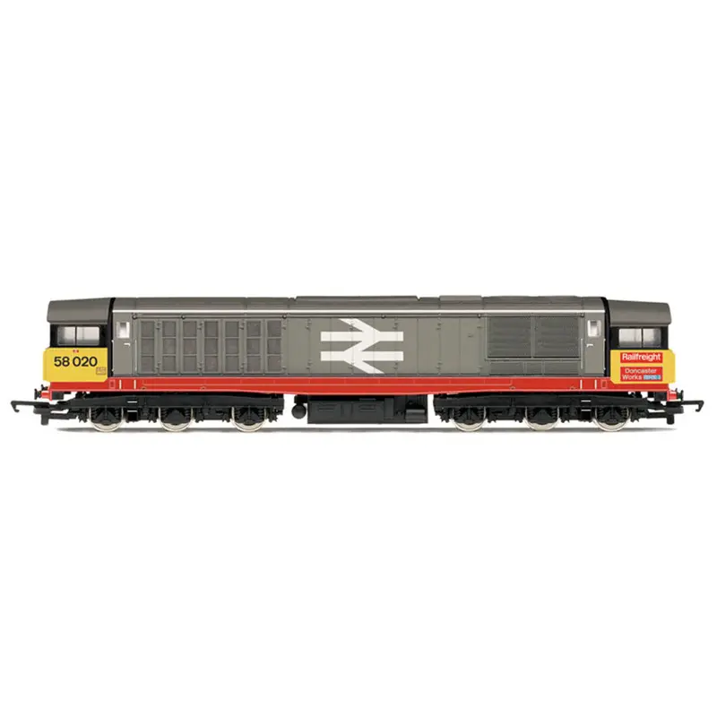 Hornby R30329 Oo Railroad Plus: Class 58 - Br - 58020 Railfreight Doncaster Works Diesel Locomotive 1