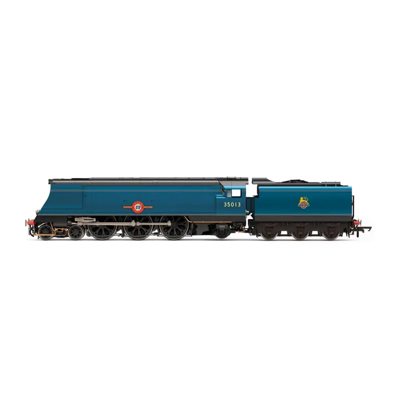 Hornby R30401 Oo Br - Merchant Navy Class - 35013 Blue Funnel Certum Pete Finem Steam Locomotive 1